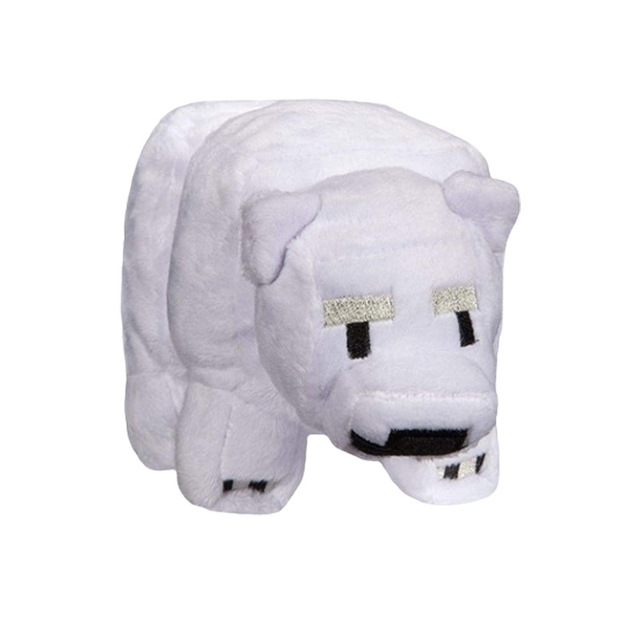 Peluche Ours blanc 20cm - Minecraft